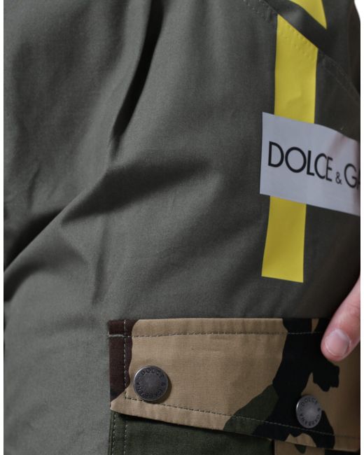 Dolce & Gabbana Multicolor Camouflage Cargo Pants