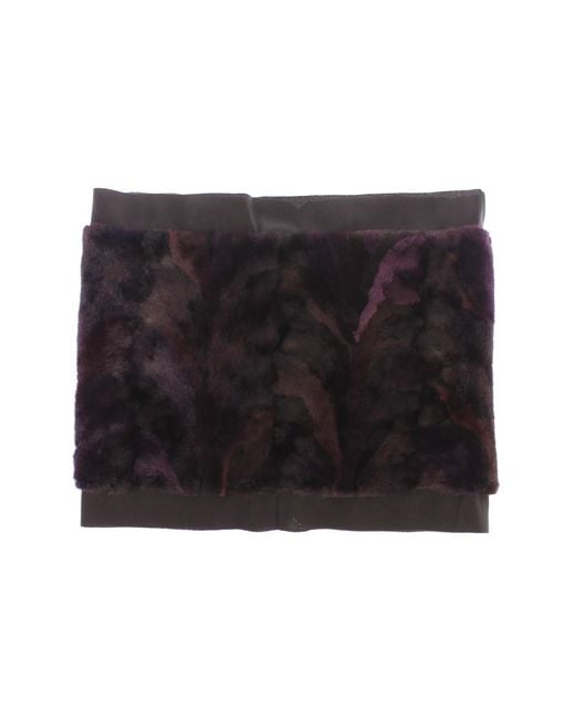 Dolce & Gabbana Black Exquisite Mink Fur Scarf Wrap