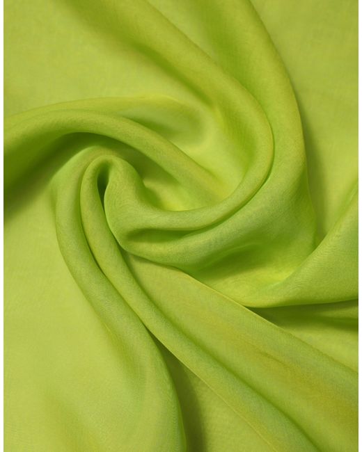 Dolce & Gabbana Green Silk Rectangle Wrap Shawl Neck Warmer Scarf