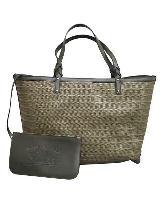 Gucci Straw Leather Large Craft Tote Bag 247207 in Green Lyst UK