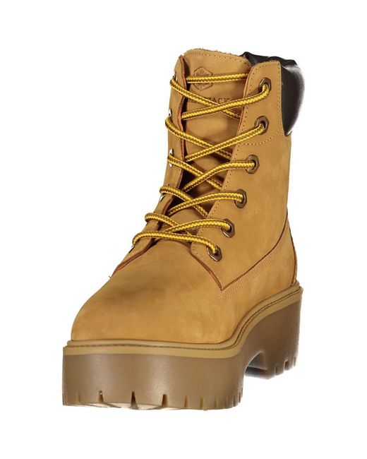 Lumberjack Brown Polyester Ankle Boots