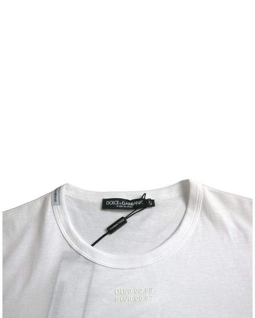 Dolce & Gabbana Gray Cotton Pocket Short Sleeves T-Shirt for men