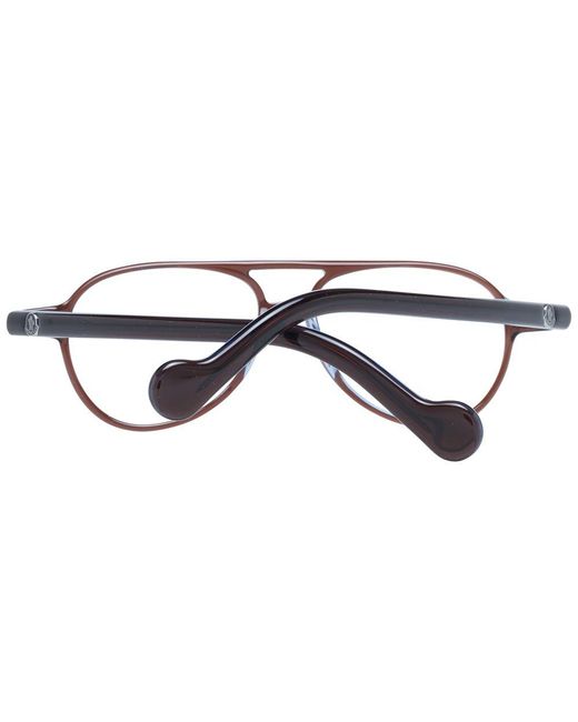 Moncler Brown Plastic Glasses (Frames) for men