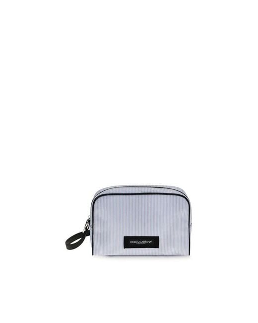 Dolce & Gabbana Gray Cotton Handbag for men