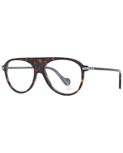 Moncler Brown Plastic Glasses (Frames) for men