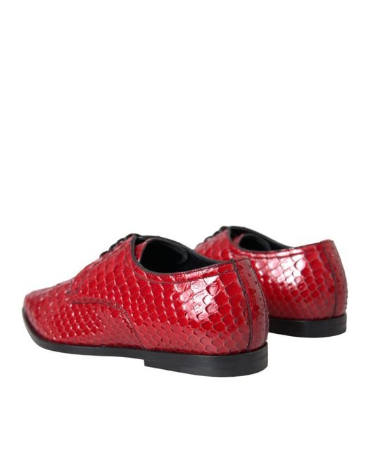 Dolce & Gabbana Textured Varnished Derby Formal Shoes for men