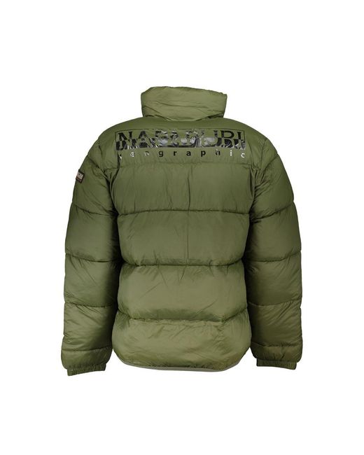 Napapijri Green Verde Poliammide Jacket for men