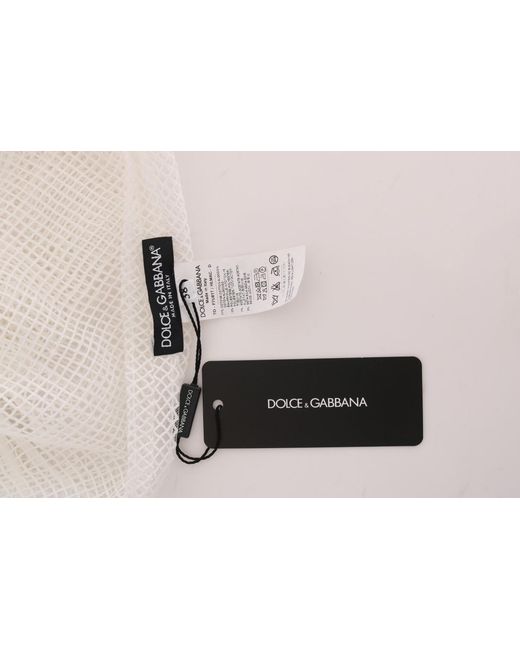 Dolce & Gabbana Gray Net Tank Transparent Top