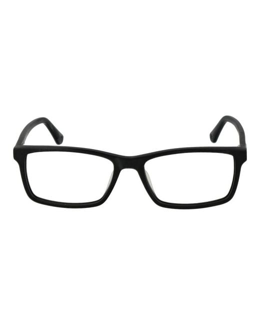 Police Black Cellulose Acetate Glasses (Frames) for men