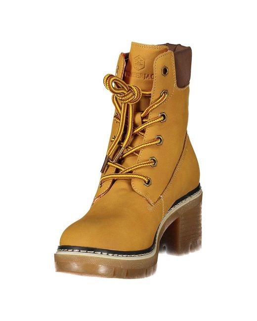 Lumberjack Brown Polyester Ankle Boots
