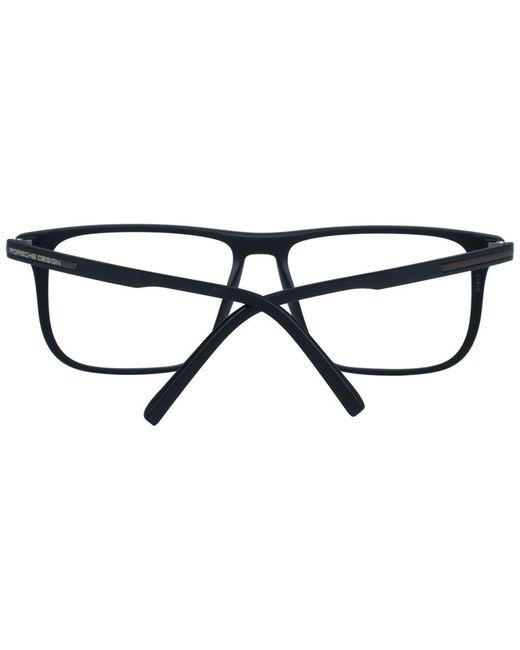 Porsche Design Black Plastic Glasses (Frames) for men
