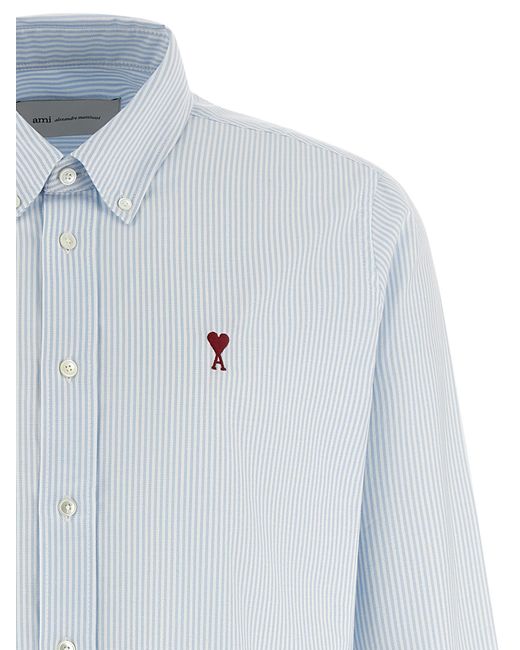 AMI Blue Cotton Blouse for men