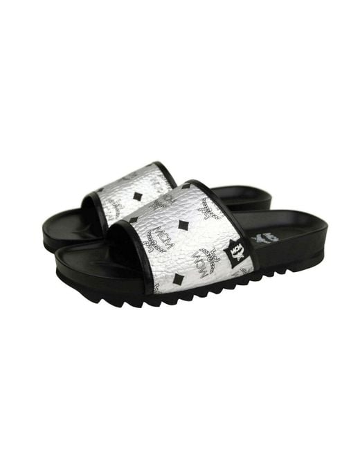 mcm rose gold slides