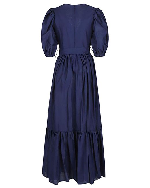 Lavi Blue Cotton Long Dress