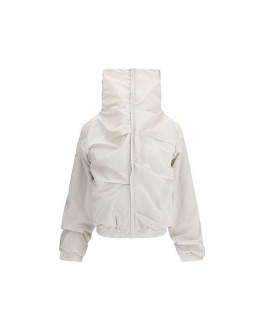 ALAINPAUL White Polyamide Shell Jacket