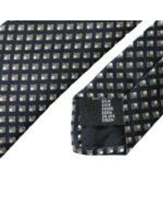 Dolce & Gabbana Gray 100% Silk Patterned Adjustable Tie for men