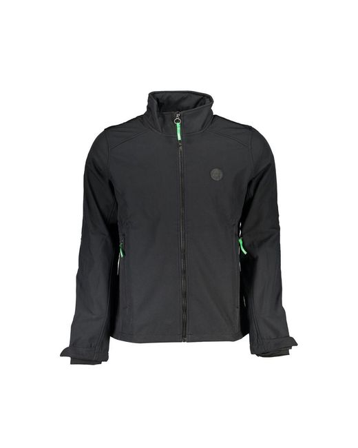 Gianmarco Venturi Black Polyester Jacket for men