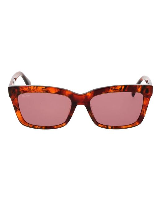 Max Mara Red Plastic Sunglasses