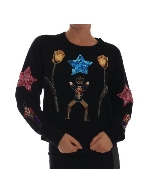 Dolce & Gabbana Black Nutcracker Sweater Tsh1904