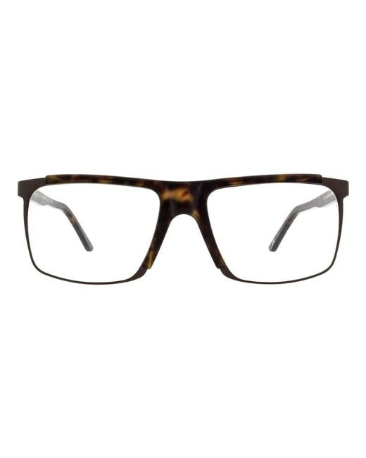 Andy Wolf Black Plastic Glasses (Frames) for men
