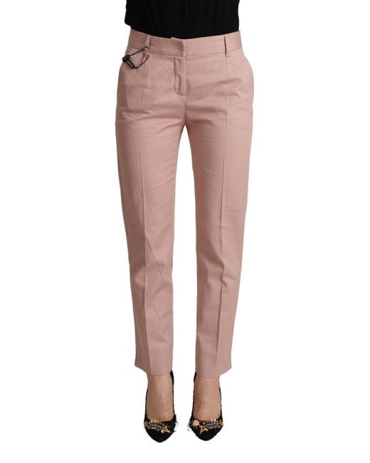 Dolce & Gabbana Black Gorgeous Mid Waist Tapered Pants
