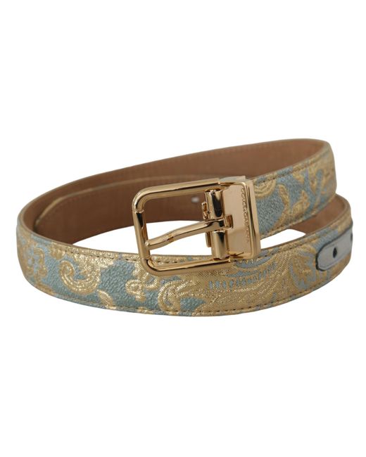 Dolce & Gabbana Black Elegant Light Leather Belt With Buckle