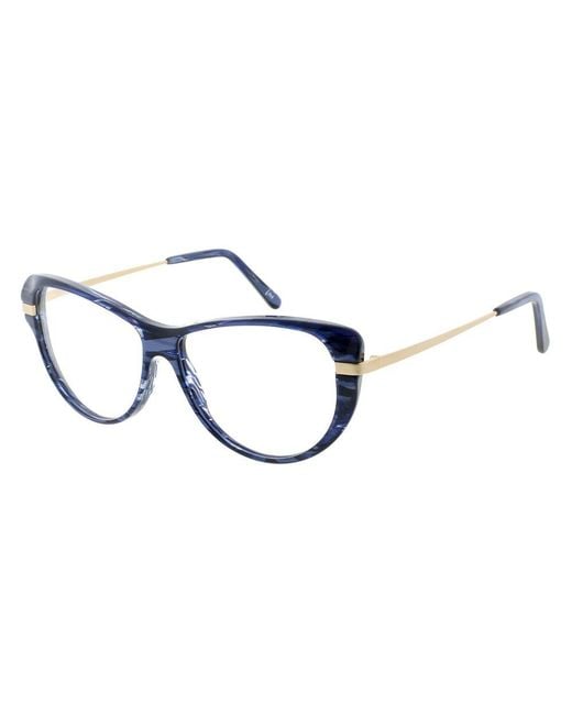 Andy Wolf Brown Metal & Plastic Glasses (Frames)