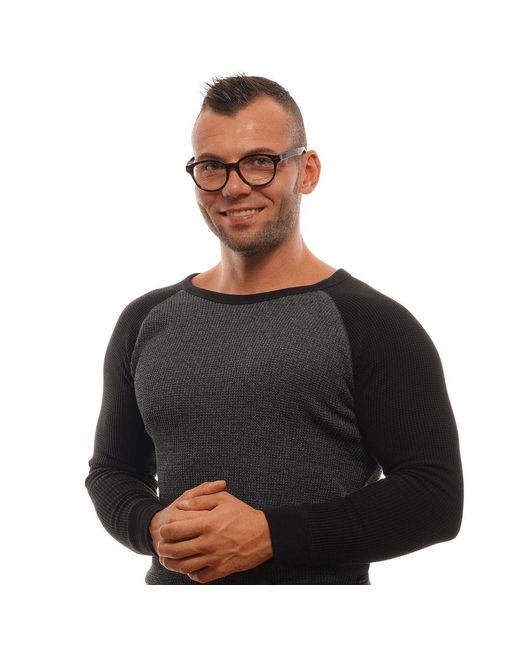 Zegna Black Plastic Glasses (Frames) for men