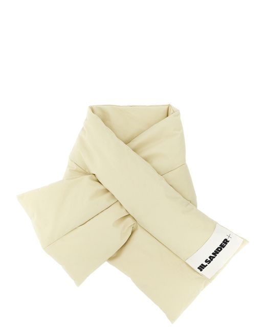 Jil Sander Natural 'Down Scarf 01' Scarf