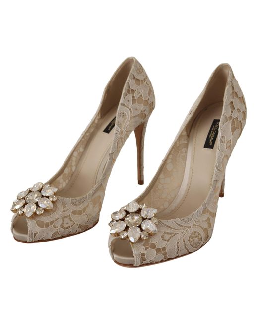 Dolce \u0026 Gabbana Beige Taormina Lace 