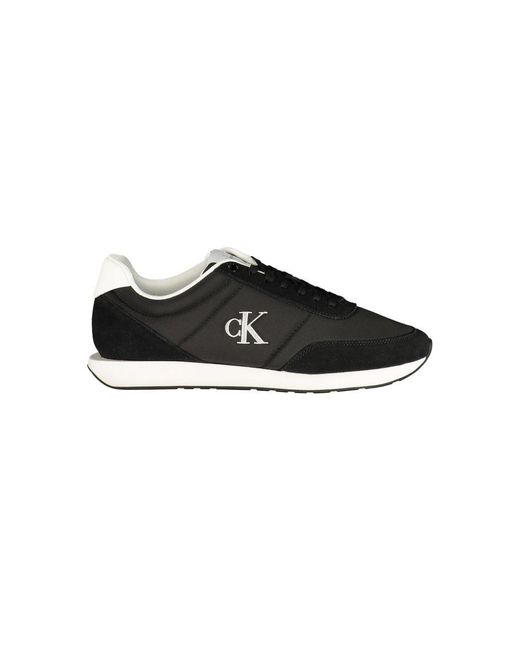 Calvin Klein Black Polyester Athletic Sneakers for men