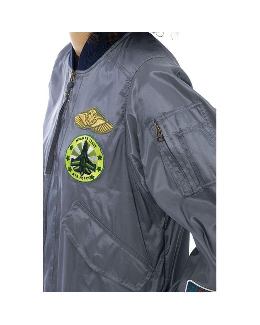 MR & MRS Blue Polyamide Jackets & Coat