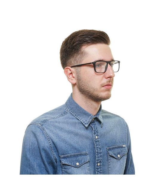 Porsche Design Black Plastic Glasses (Frames) for men