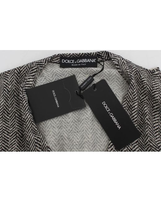 Dolce & Gabbana Gray Elegant And Wool Cardigan