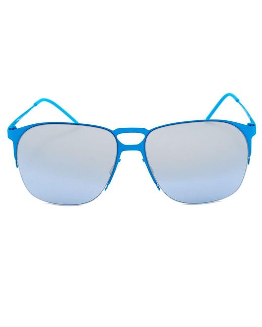 Italia Independent Blue Metal Sunglasses