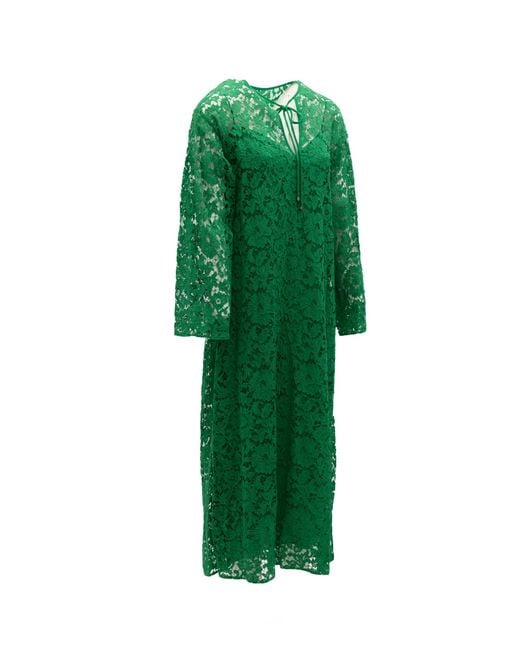 Valentino Garavani Green Lace Dress