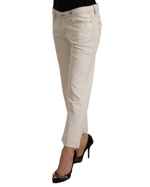 Dolce & Gabbana Black Cotton Flared Cropped Denim Jeans Elastane Clothing