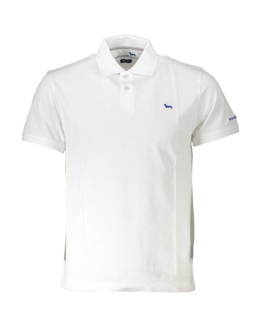 Harmont & Blaine Cotton Polo Shirt in White for Men | Lyst