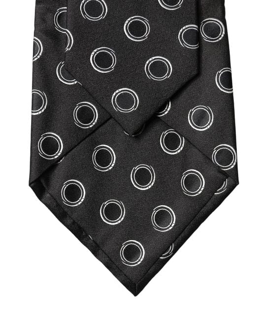 Dolce & Gabbana Black Polka Dot Silk Adjustable Neckwomen's Tie