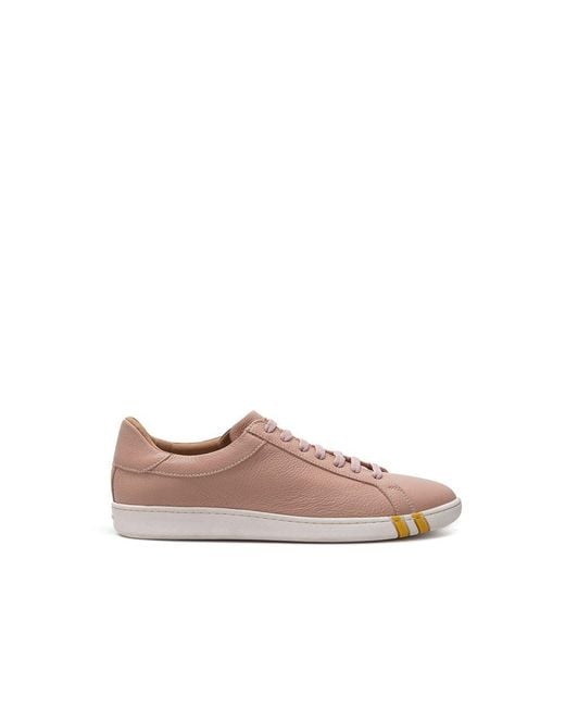 Bally Brown Leather Athletic Sneakers