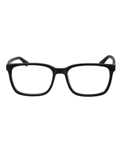 Police Black Cellulose Acetate Glasses (Frames) for men