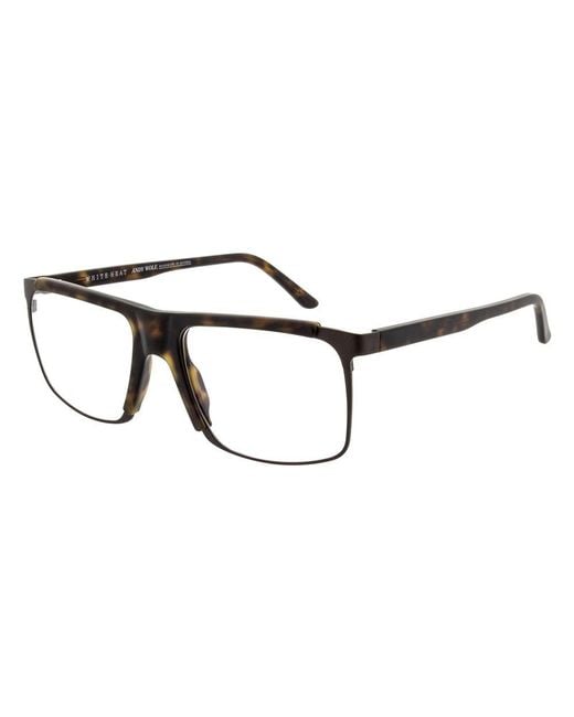 Andy Wolf Black Plastic Glasses (Frames) for men