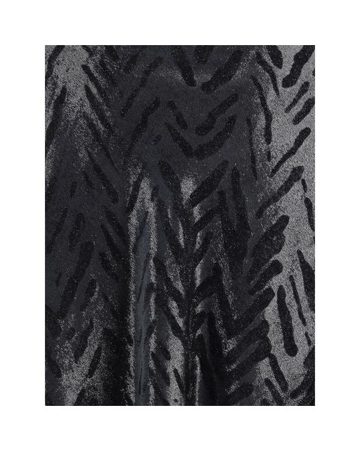 Giorgio Armani Black Velvet Shawl With Fringes