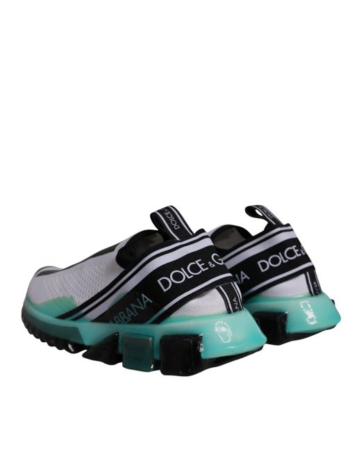 Dolce & Gabbana Black Sorrento Slip On Sneakers Shoes for men