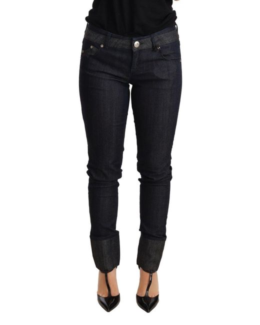 Ermanno Scervino Black Chic Dark Skinny Trouser Jeans