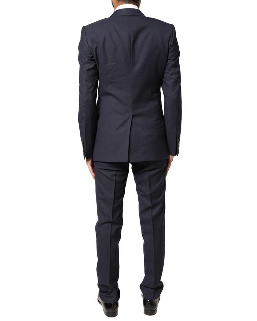 Dolce & Gabbana Black Fantasy Martini 3 Piece Formal Suit for men