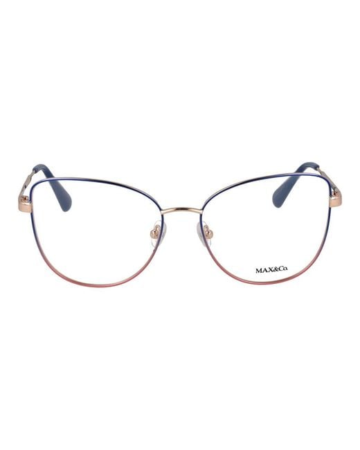 MAX&Co. Metallic Blue Metal Glasses (frames)