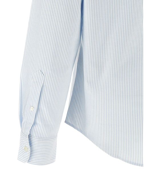 AMI Blue Cotton Blouse for men