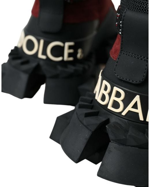 Dolce & Gabbana Black Super King High Top Sneakers Shoes for men
