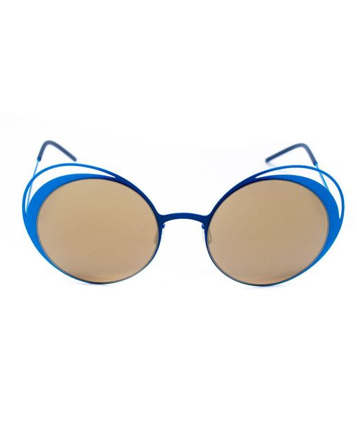 Italia Independent Blue Metal Sunglasses